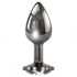 Playboy Tux - Analdildo - klein (silber) 