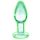 Booty Sparks Glow in the Dark - Glas Anal Dildo (transparent) - groß 