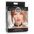 Master Series Kinky Kitty - Halsband mit Katzenkopf-Ring (schwarz)