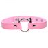 Master Series Kinky Kitty - Halsband mit Katzenkopf-Ring (Rosa) 