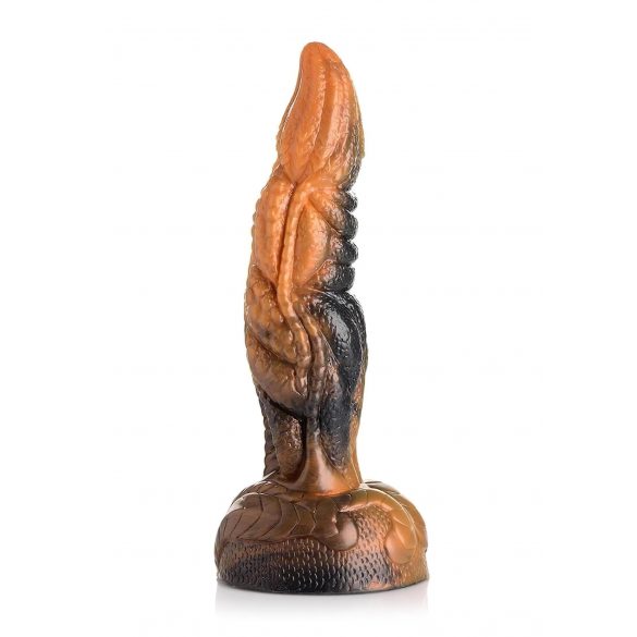 Creature Cocks Ravager - texturiertes Silikondildo - 20cm (Orange) 