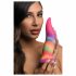 Creature Cocks Zunge - Leuchtender Silikon-Dildo - 21cm (Regenbogen) 