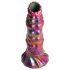 Creature Cocks Larve - ovipositorer Dildo mit Eiern (Regenbogen) 