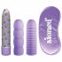 Stoner Bonga Bunga - Stab Vibrator Set (4-teilig) - Lila 