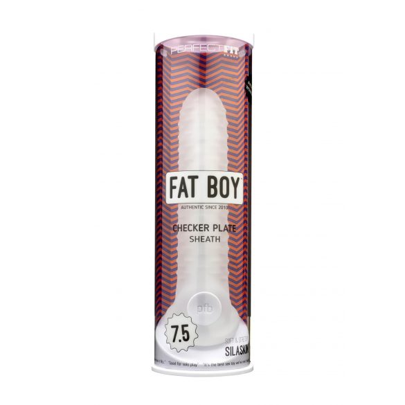 Fat Boy Checker Box - Penis-Hülle (19cm) - Milchweiß 