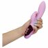 Loveline - Akku-Bunny-Klitorisvibrator mit Rabbit-Arm (Pink)