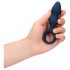 Loveline - Analdildo mit Fingerring - klein (blau)