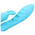 Loveline - Wiederaufladbarer, wasserdichter Rabbit-Vibrator mit Klitorisstimulator (blau)