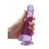 REALROCK - transparenter lebensechter Dildo - lila (17cm) 