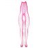 Ouch! - Fluoreszierender offener Overall (pink)  - XL-4XL