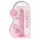 REALROCK - transparenter, realistischer Dildo - pink (17cm) 