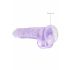 REALROCK - Transparenter realistischer Dildo - Lila (19cm) 