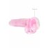 REALROCK - Transparenter realistischer Dildo - Pink (19cm) 