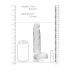 REALROCK - Kristallklarer Dildo - 19cm Realismus