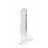 REALROCK - Kristallklarer Dildo - 19cm Realismus