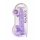 REALROCK - transparenter realistischer Dildo - lila (22cm) 