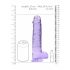 REALROCK - transparenter realistischer Dildo - lila (22cm) 