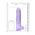 REALROCK - Transparenter lila Dildo (22cm)