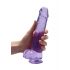 REALROCK - transparenter realistischer Dildo - lila (22cm) 