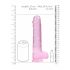 REALROCK - durchsichtiger realistischer Dildo - pink (22cm) 