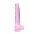 REALROCK - durchsichtiger realistischer Dildo - pink (22cm) 