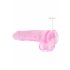 REALROCK - durchsichtiger realistischer Dildo - pink (22cm) 