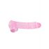 REALROCK - durchsichtiger realistischer Dildo - pink (22cm) 