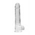 REALROCK -Transparentes realistisches Dildo - kristallklar (22cm) 