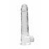 REALROCK -Transparentes realistisches Dildo - kristallklar (22cm) 