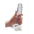 REALROCK -Transparentes realistisches Dildo - kristallklar (22cm) 