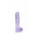 REALROCK - Realistischer Dildo Transparent Lila (15cm)