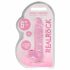 REALROCK - transparenter, realistischer Dildo - Pink (15 cm) 