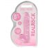 REALROCK - transparenter, realistischer Dildo - Pink (15 cm) 