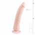 Easytoys - Saugnapf 100% Silikon Dildo (21cm) - Naturfarben 