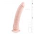 Easytoys - Saugnapf 100% Silikon Dildo (21cm) - Naturfarben 