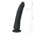 Easytoys - Schwarzer Dildo mit Saugfuß 21cm, 100% Silikon