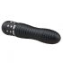 Easytoys Diamond Gerippt - gerippter Stabvibrator (schwarz) 