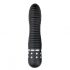 Easytoys Diamond Gerippt - gerippter Stabvibrator (schwarz) 