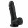 Easytoys - Saugnapf, Hoden Dildo (17,5cm) - schwarz 