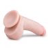 Easytoys - Saugnapf, Hoden-Dildo (20cm) - Naturfarben 