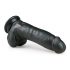 Easytoys - standfeste, Hoden Dildo (20cm) - schwarz 