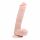 Easytoys - Saugnapf Dildo mit Hoden, groß (26,5cm) - Naturfarben 