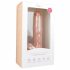 Easytoys - Saugnapf Dildo mit Hoden, groß (26,5cm) - Naturfarben 