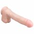 Easytoys - Saugnapf, Hoden großer Dildo (29,5cm) - natürlich 