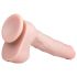 Easytoys - Saugnapf, Hoden großer Dildo (29,5cm) - natürlich 