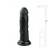 Easytoys – realistischer Dildo mit Saugnapf (15,5 cm) - schwarz