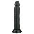 Easytoys - selbstklebender realistischer Dildo (20,5 cm) - schwarz 