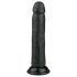 Easytoys - selbstklebender realistischer Dildo (20,5 cm) - schwarz 