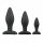 Easytoys Rocket - Anal Dildo Set - Schwarz (3-teilig) 