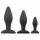 Easytoys Rocket - Anal Dildo Set - Schwarz (3-teilig) 